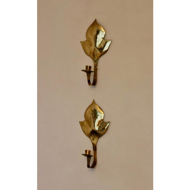 Mid-Century Modern Swedish Brass Sconces, Set of 2 For Sale - Image 15 of 15