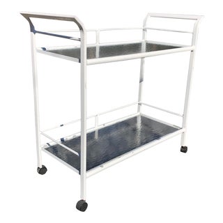 Brown Jordan Style Patio Server / Bar Cart For Sale