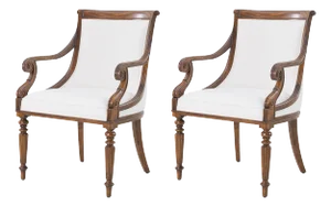 Regency Style Mahogany Dining Armchair- Set of 2