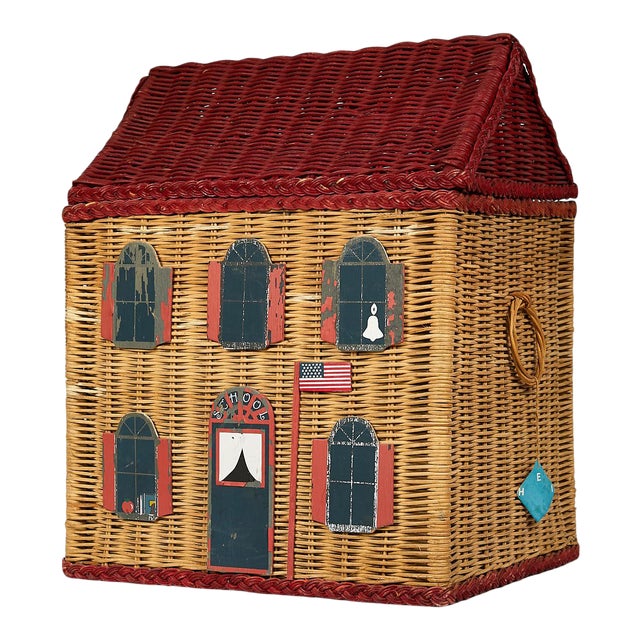 Vintage Schoolhouse Toy Box of Wicker Chairish