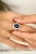 Stunning 2.92 Carat Certified Sapphire Halo Diamond Ring in 14k Solid White Gold featuring natural sapphire of 2.92 carats...