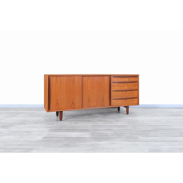 Mid-Century Modern Danish Modern Teak Credenza by Svend A. Madsen for Falster Mobelfabrik For Sale - Image 3 of 13