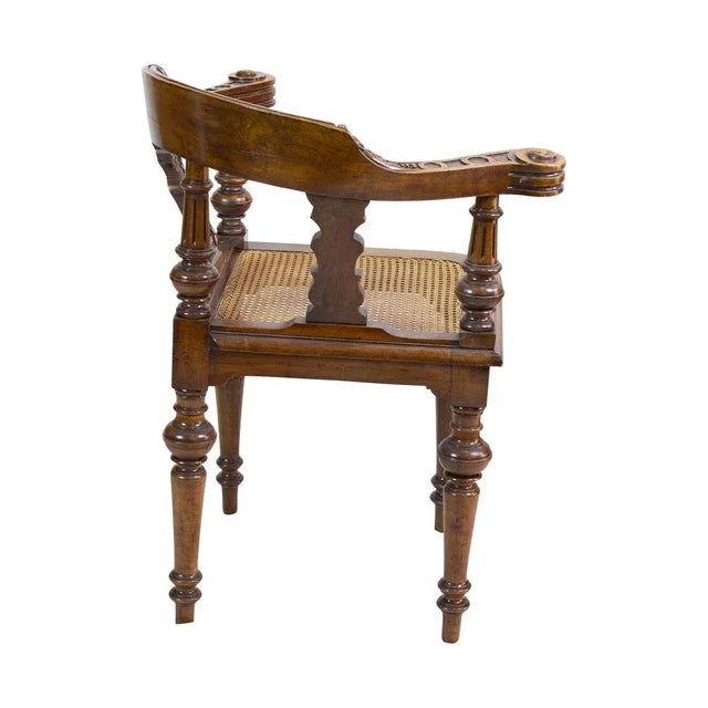 19th Century Wilhelminian Walnut Corner Chair For Sale - Image 4 of 7