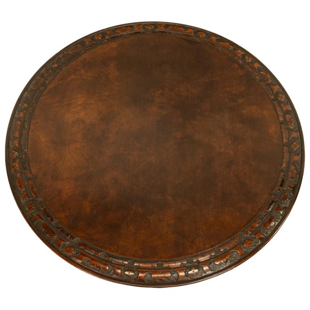 Antique Irish Carved Burl Walnut Spiral Twist Pedestal Tripod Wine Table 1860 For Sale - Image 15 of 18
