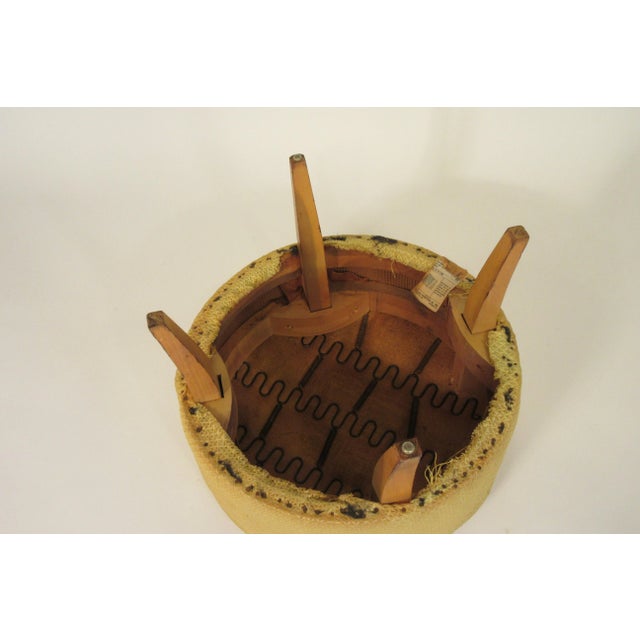 1950s Upholstered Ottoman For Sale - Image 11 of 12