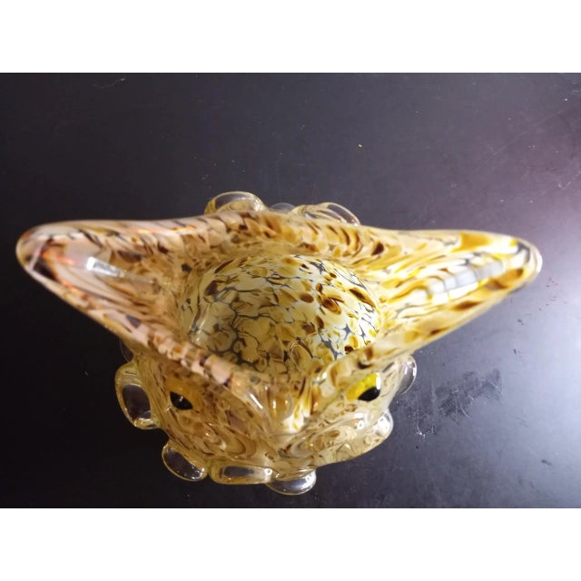 Art Glass Speckled Owl Face Vase For Sale In Dallas - Image 6 of 10