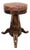 Piano Stool in Mahogany Veneer For Sale