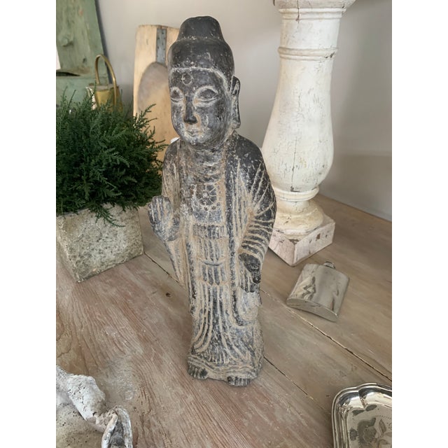 Vintage Statue of Chinese Elder For Sale - Image 4 of 9