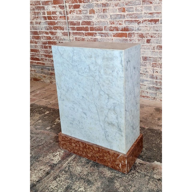 19th century Rectangular Marble Pedestal - Italian c.1880s Dimensions: 36" H x 25" W x 12" D A beautiful piece that will...