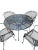 Russell Woodard Restored Wrought Iron Indoor/Outdoor Patio Table With 4 Barrel Chairs For Sale - Image 10 of 11