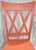French Country 1980s Solo Side Chair in Coral For Sale - Image 3 of 7