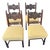 Baker Furniture Attributed 1920s Antique Carved Walnut Renaissance Revival Dining Chairs With New Kravet Seat Upholstery - Set of 4 For Sale