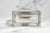 Unusual English Crystal Antique Scent Perfume Cologne Bottle Sterling Silver Engine Turned Lid Victorian Luxury Home Decor For Sale - Image 11 of 11