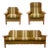 Henning Kjærnulf Carved Oak Sofa Set, Wool, 1960s, Attributed For Sale
