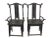 Chinese Antique Chinese Black Armchairs - a Pair For Sale - Image 3 of 12