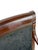 Wood Antique Empire Style Mahogany Armchair With Black Damask Upholstery For Sale - Image 7 of 18