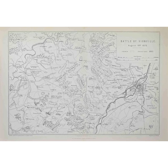 Battle of Vionville Lithograph by R. Walker, 1872 For Sale
