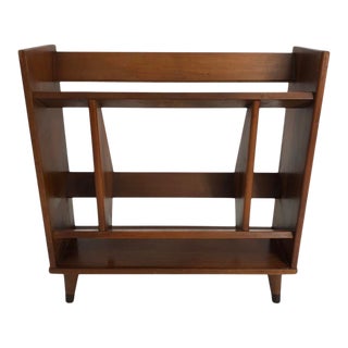Vintage Mid-Century Modern Book Rack For Sale