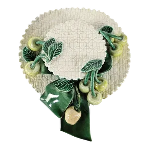 McCall Green Yellow Ceramic Fruits Wall Pocket Décor