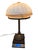 Cream Antique Bradley & Hubbard Bronze Table Lamp With Slag Glass Dome Shade For Sale - Image 8 of 18