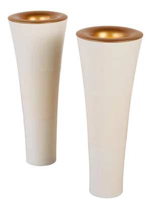 1980s Ikea Attributed Postmodern "Fackla" Floor Lamps - a Pair
