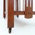 Brown Art Deco Magazine Rack on Casters For Sale - Image 8 of 15