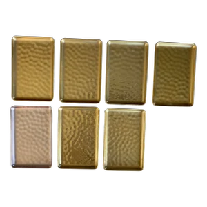 Vintage McClelland Barclay Dodge Aluminum Small Trays - Set of 7