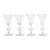 Set of 4 Antique Art Deco René Lalique Saverne Cocktail Wine Stems c.1924 For Sale