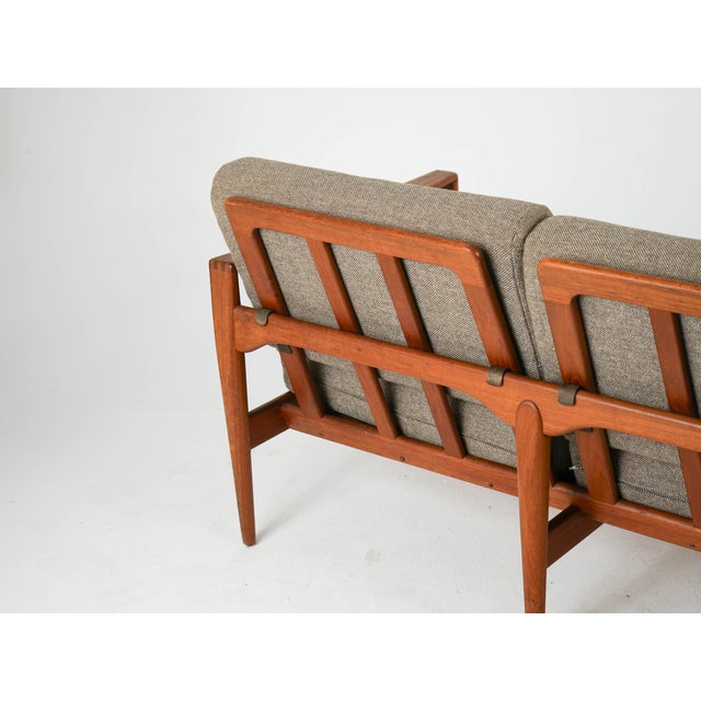 Vintage Three-Seater Sofa in Teak by Illum Wikkelsø, 1960s For Sale - Image 12 of 14