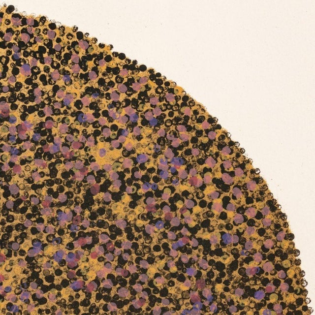 Abstract Manfred Schwartz Tondo Etretat Lithograph For Sale - Image 3 of 6