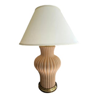 Porcelain Terra Cotta Lamp by Paul Hanson For Sale