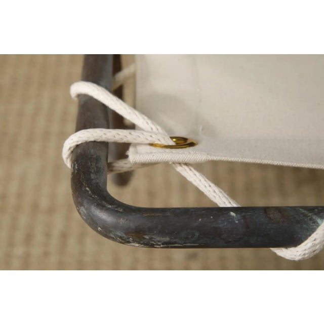 Walter Lamb for Brown Jordan Bronze 'Waikiki' Rocking Chaise, 1960s, New Canvas For Sale - Image 16 of 18