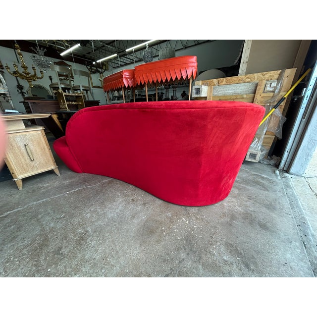 1980s Vladimir Kagan for Directional Attributed Serpentine Sofa For Sale In Houston - Image 6 of 12
