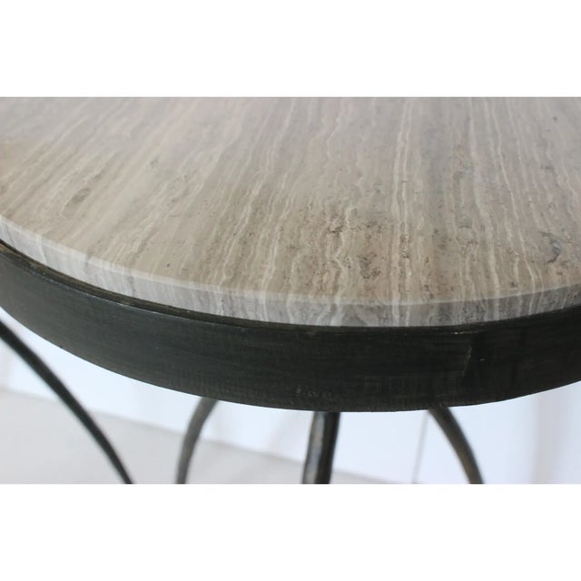 Marble Top Side Tables 1990s - A Pair For Sale - Image 10 of 12