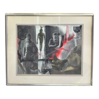 Mid Century Collage Artwork - "History Is Relevant" - Signed and Dated For Sale