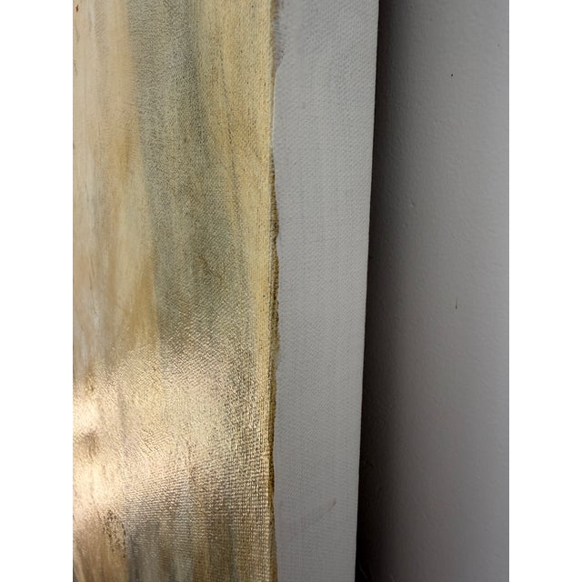 Large-scale abstract expressionist painting attributed to California artist Chelsea Brie Maslow Owens, executed in oil...