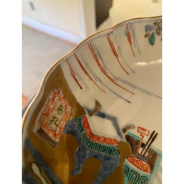 Late 19th Century Pair of Antique Japanese Porcelain Dishes For Sale In Dallas - Image 6 of 10