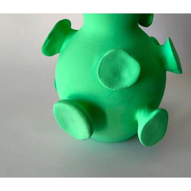 Contemporary Minty Sculpture in Ceramic by Liliana Silva For Sale - Image 3 of 6