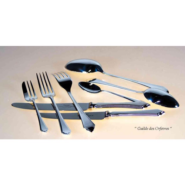 Mid-Century Modern Vintage /New Flatware Set for 12- 119 Pieces, Pembury Pattern by James Dixon & Sons For Sale - Image 3 of 16
