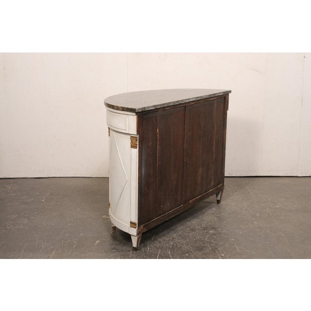 Mid 19th Century French Neoclassical Marble Top Demi-Chest For Sale - Image 10 of 12