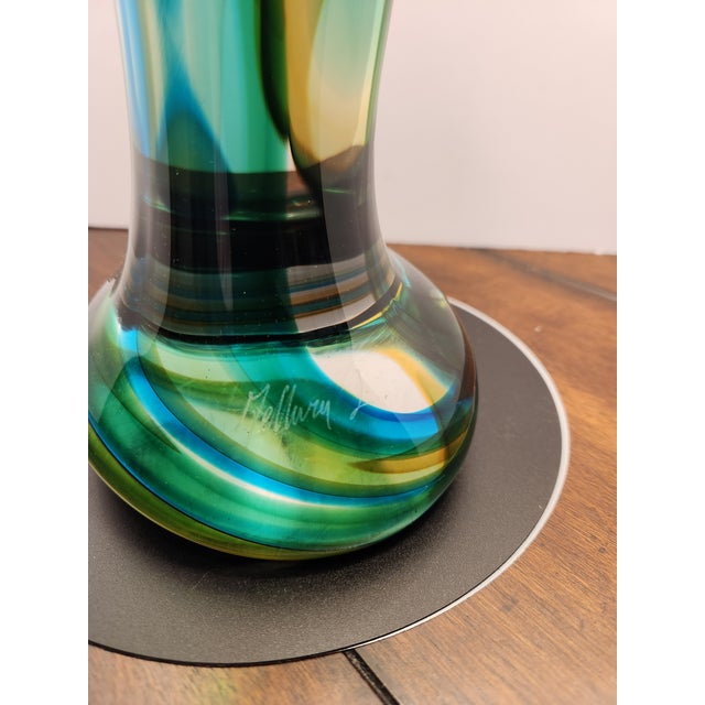 Luigi Mellara Murano Glass "Homage to Picasso" Monumenta 11lbs Abstract Face For Sale In Dallas - Image 6 of 9