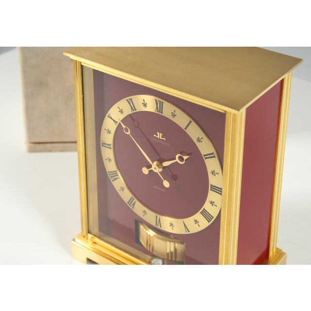 Red Atmos Clock from Jaeger Lecoultre, 1973 For Sale - Image 6 of 12