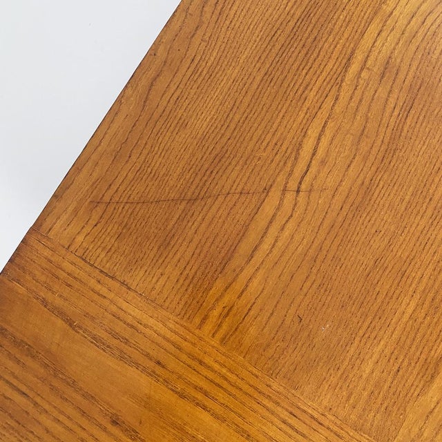 Brown Italian Modern Wood Valmarana Dining Table by Carlo Scarpa for Simon International, 1970s For Sale - Image 8 of 16