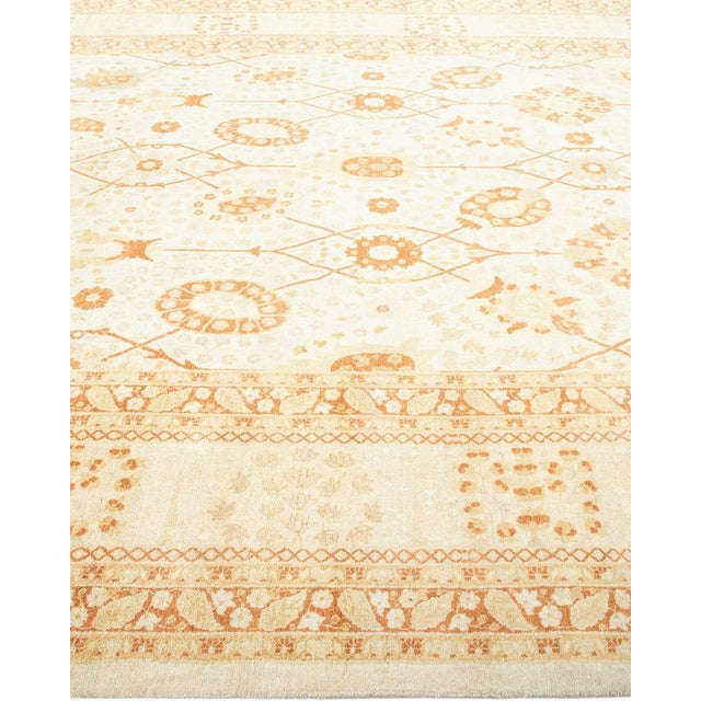 Mogul Collection Hand-Knotted Area Rug - Ivory 8' 4" x 10' 6" For Sale - Image 4 of 9