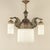 Brown Art Nouveau Burnished Brass Chandelier, Vienna, 1910s For Sale - Image 8 of 8