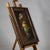 Picture with frame painted on wood, still life of flowers, signed, 20th century. Complete with golden frame category...