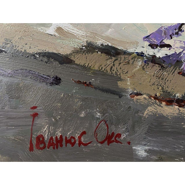 Purple Oil Painting Dream Grass Oksana Ivanyuk For Sale - Image 8 of 9