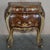 French Marquetry Inlaid Walnut & Marble Bedside Tables with Drawers, Set of 2 For Sale - Image 12 of 18