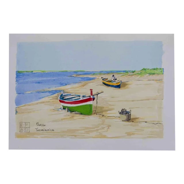 Aldo Riso, Presso Torvaianica, Lithograph, 2003 For Sale