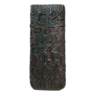 Brutalist Ceramic Vase by Hanne Grabow for Gratia, 1970s For Sale